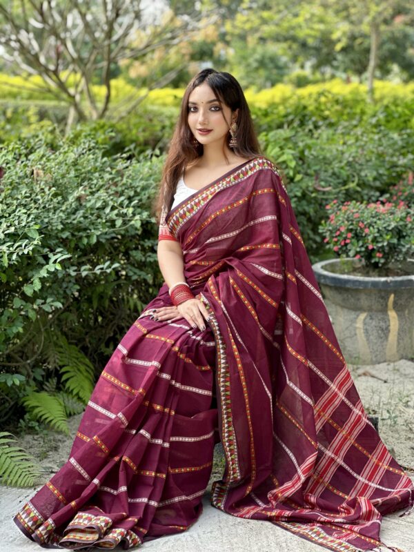 coffe color anarkoli saree